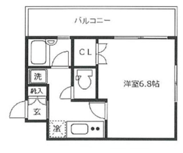 SALACOMODO八幡山VERONA(1K/4階)の間取り写真