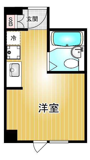 東カン名古屋キャステール(ワンルーム/7階)の間取り写真