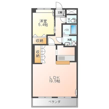 X-STAGE(1LDK/6階)の間取り写真