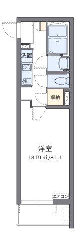 クレイノSIB(1K/3階)の間取り写真