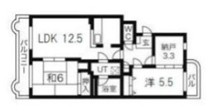 ベルヴェデーレII(2SLDK/3階)の間取り写真