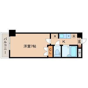 サンシティ柏木I(1K/4階)の間取り写真