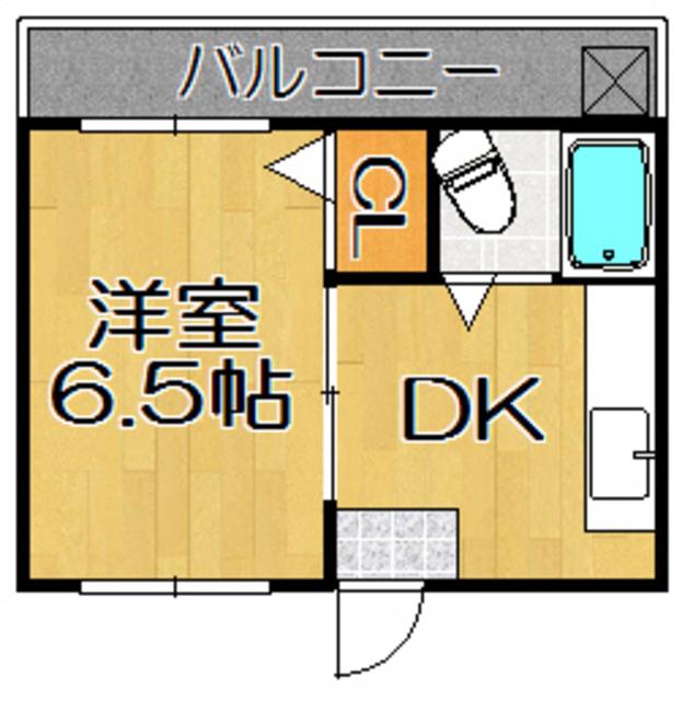 ピア21(ワンルーム/1階)の間取り写真