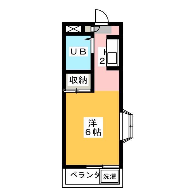 メゾンM・I(1K/3階)の間取り写真