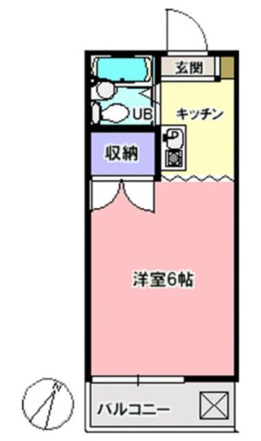 ピュアシティ清瀬(1K/3階)の間取り写真