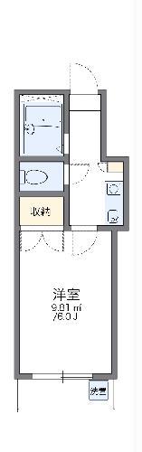 レオパレス沖野上PART2(1K/2階)の間取り写真