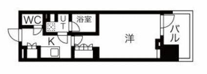 NSパークレジデンス新宿御苑(1K/9階)の間取り写真
