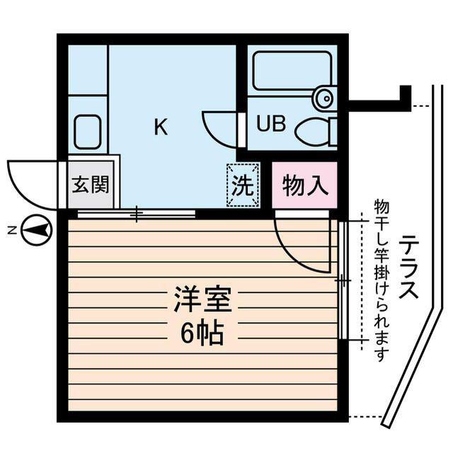 マディソン新大塚(1K/1階)の間取り写真