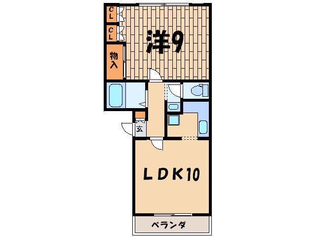 スターヴァレイII(1LDK/3階)の間取り写真