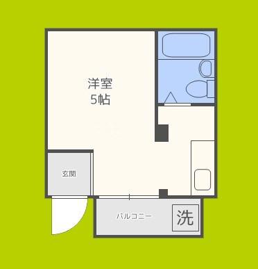 アレグリアプレイス神崎川(ワンルーム/1階)の間取り写真