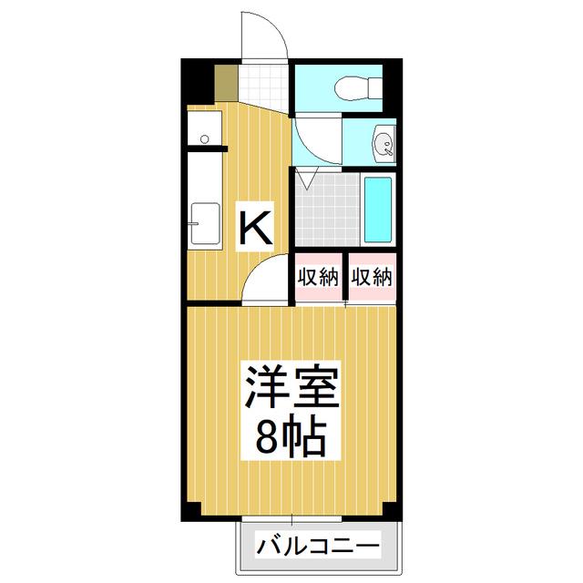 MAISON.EI(1K/2階)の間取り写真