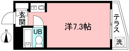 シティライフ北沢(ワンルーム/3階)の間取り写真