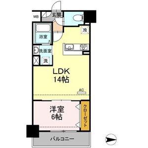 グレイスコート・アイエス(1LDK/2階)の間取り写真