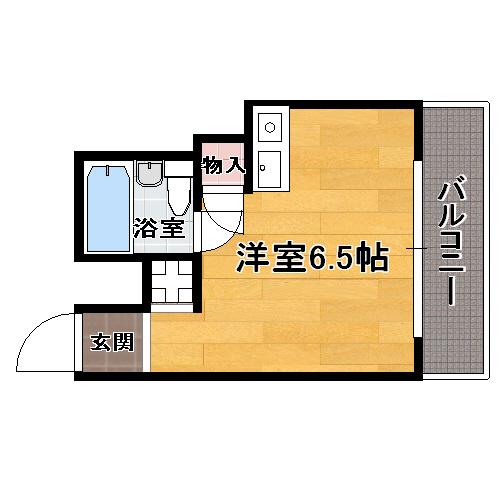 ロフテール南福岡(ワンルーム/3階)の間取り写真