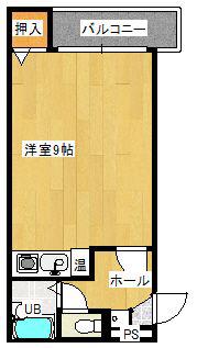 エミネント21(ワンルーム/2階)の間取り写真