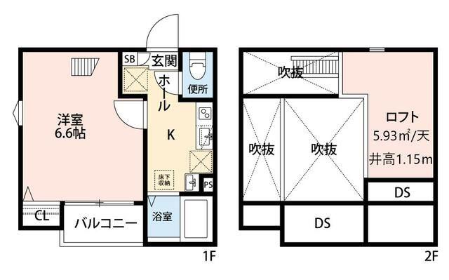 アーブル目黒(1K/3階)の間取り写真