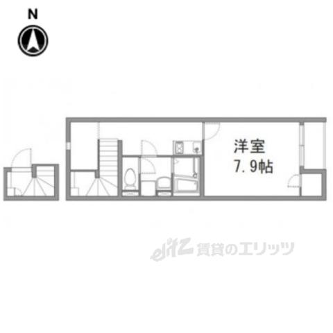 クレイノメゾンフルリール(1K/2階)の間取り写真