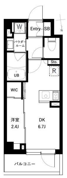 アーバンパーク高井戸(1DK/3階)の間取り写真