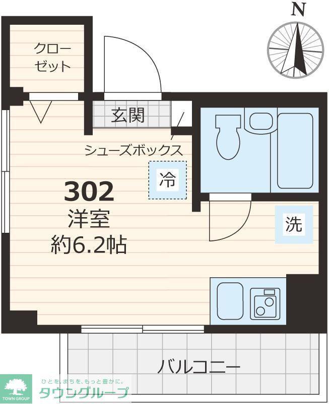 アルバ練馬(ワンルーム/3階)の間取り写真