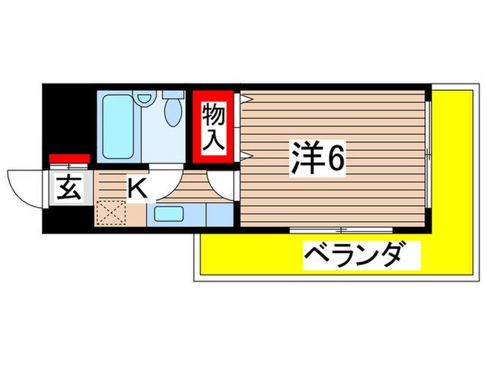 メゾンクレール(1K/4階)の間取り写真