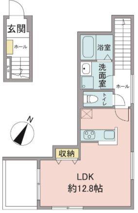 アルガ初台(ワンルーム/2階)の間取り写真