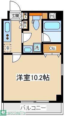 ホワイトステージ(1K/3階)の間取り写真