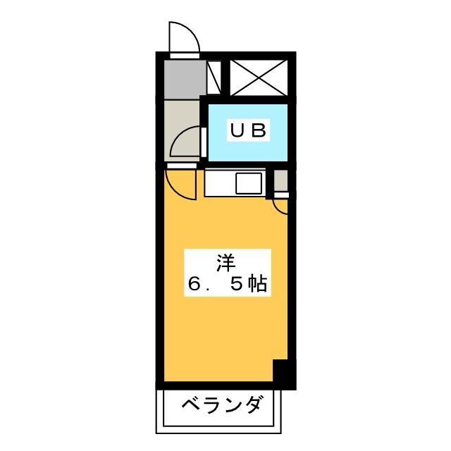 常盤台ダイカンプラザシティ(ワンルーム/2階)の間取り写真
