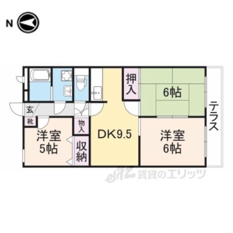 スマイルM1(3LDK/1階)の間取り写真