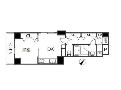 クリオさがみ野壱番館(1DK/4階)の間取り写真