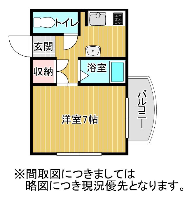 メゾン宝仙II(1K/3階)の間取り写真