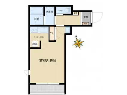 小石川アパートメント(1K/4階)の間取り写真