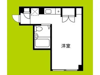 シャローム・松崎(ワンルーム/5階)の間取り写真