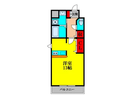 ＪＲおおさか東線 ＪＲ淡路駅 徒歩7分 9階建 築14年(ワンルーム/6階)の間取り写真