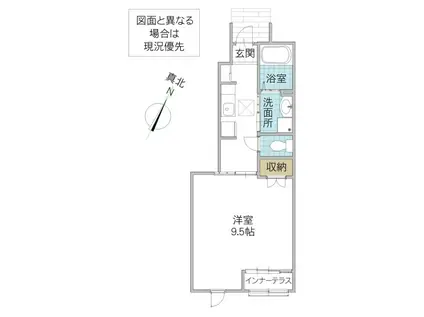 MKBー2(1K/1階)の間取り写真