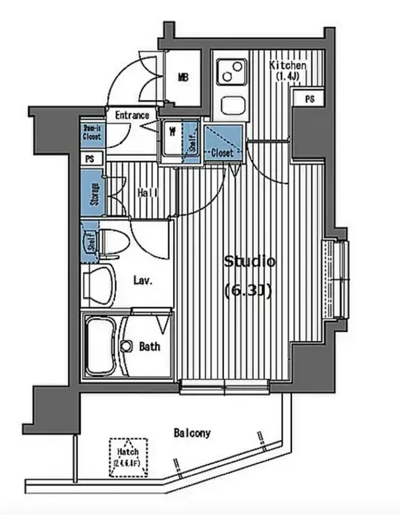 ガラ・グランディ西新宿 6階階 間取り