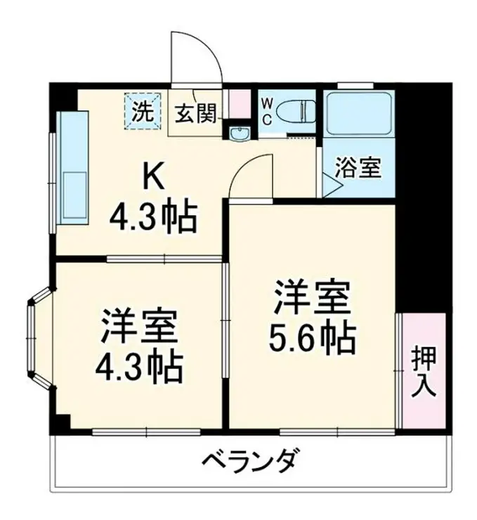 ディネリリーマンション 3階階 間取り