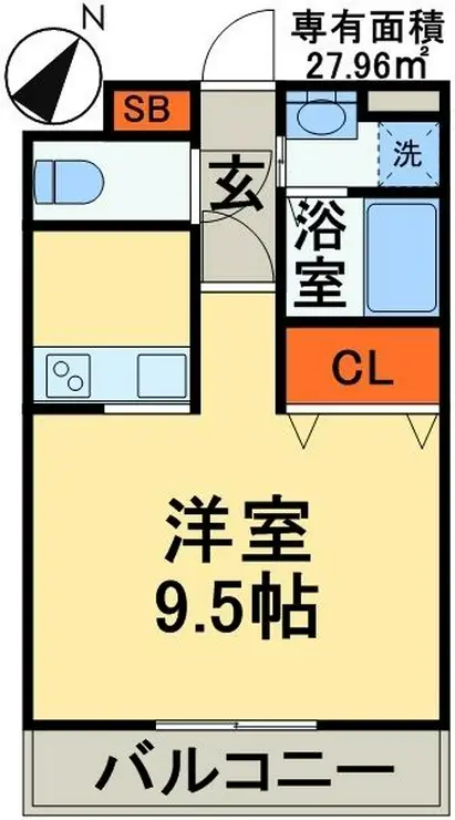 アンブラッセ新検見川 1階階 間取り