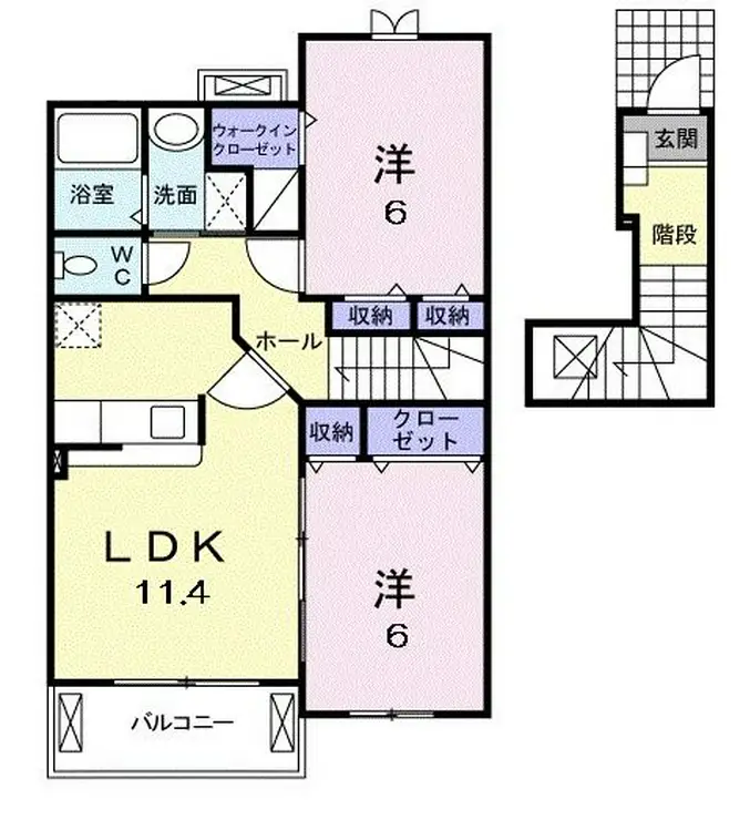 ブリアンソレイユ 2階階 間取り