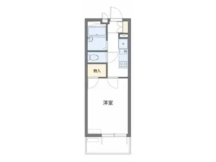 レオパレスグランシャリオ(1K/4階)の間取り写真