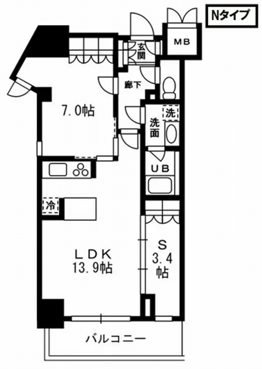 レジディア杉並方南町 5階階 間取り