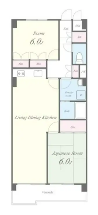 ディラヴェール田柄 2階階 間取り