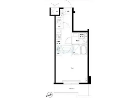 ルーブル板橋東新町弐番館(1K/4階)の間取り写真