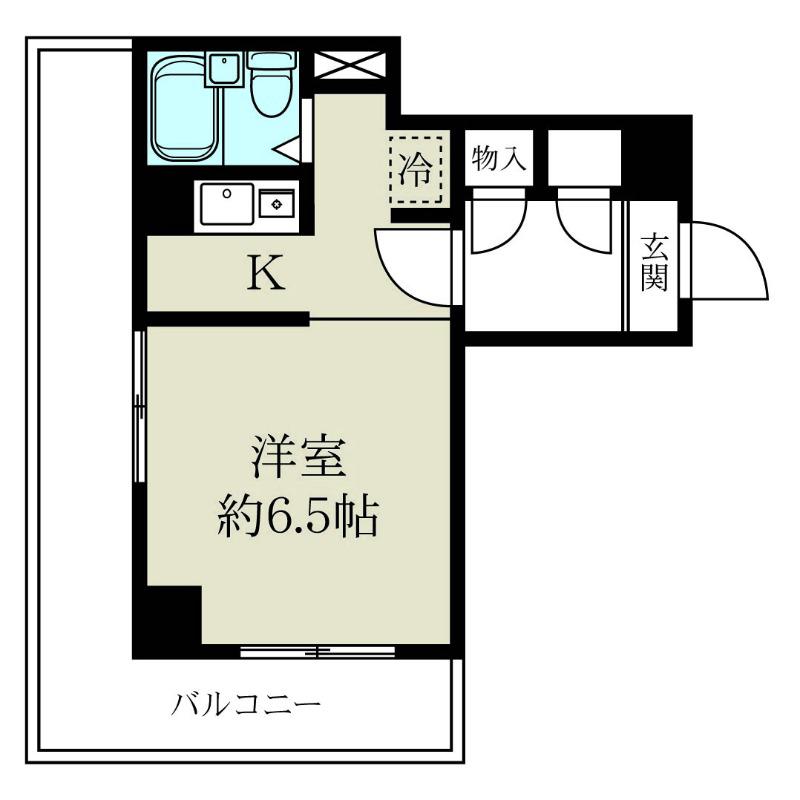 リバティプラザ本町(ワンルーム/10階)の間取り写真