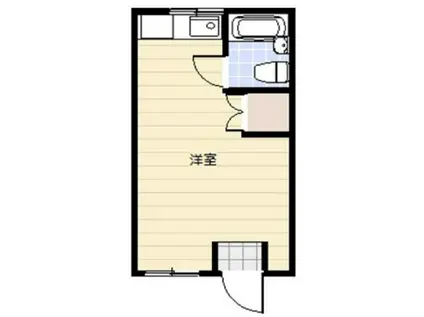 樫山ビル若葉荘(ワンルーム/2階)の間取り写真