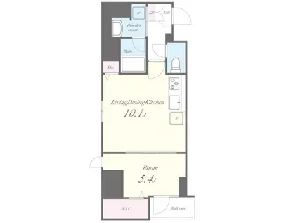 RAXA 神田須田町(1LDK/6階)の間取り写真