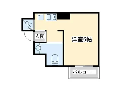 シティライフプレサンス新大阪(1K/9階)の間取り写真