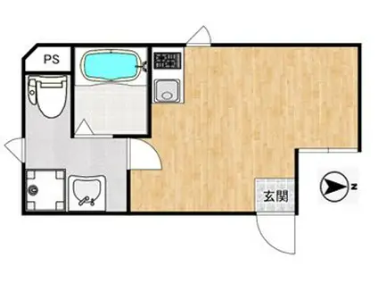 CICADA RESIDENCE NAKANO(ワンルーム/2階)の間取り写真