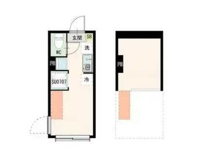 SLSG荒川町屋(ワンルーム/1階)の間取り写真