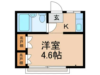 シュロス上石神井(1K/2階)の間取り写真