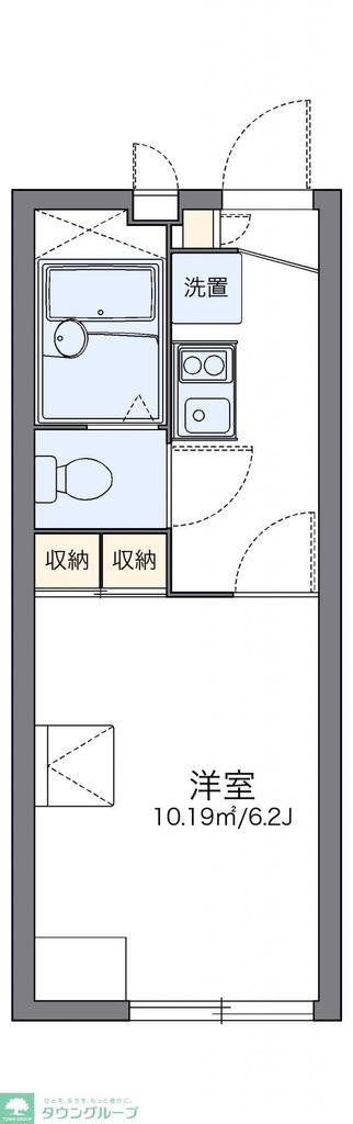 レオパレス上白根(1K/2階)の間取り写真
